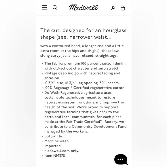 Madewell Curvy Low-Slung Straight Jeans in Palmina wash - Picture 11 of 11